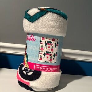 NWTs Barbie Christmas Blanket/Throw